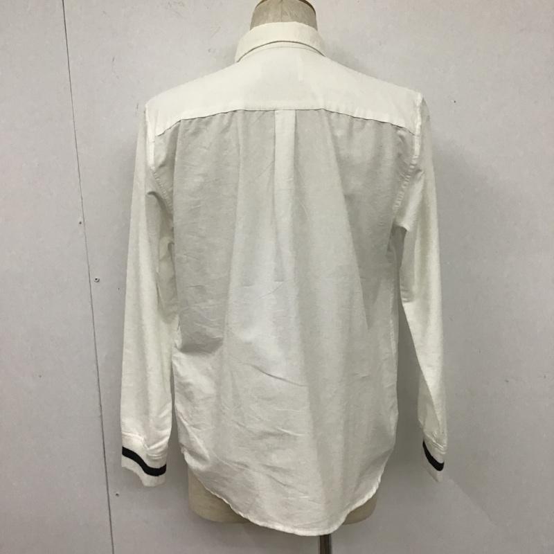 チャンピオン Champion シャツ、ブラウス 長袖 ボタンダウンシャツ L 無地 白 / ホワイト /  メンズ USED 古着 中古 10106078