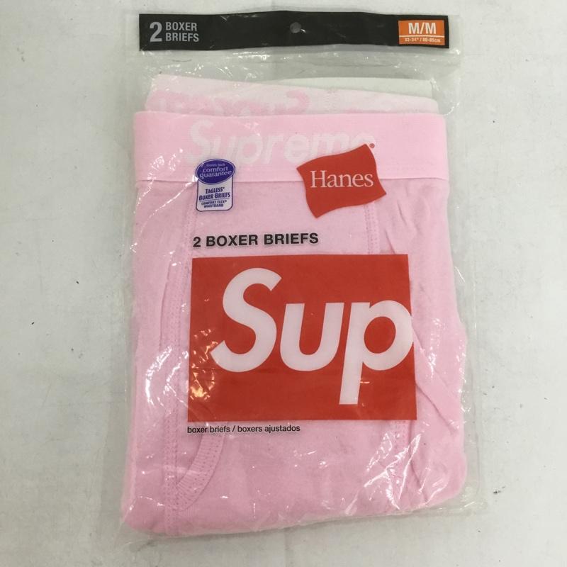 シュプリーム Supreme ファッション小物 ファッション小物 Hanes Boxer Briefs アンダーウェア M ロゴ、文字 桃 / ピンク /  メンズ USED 古着 中古 10140605
