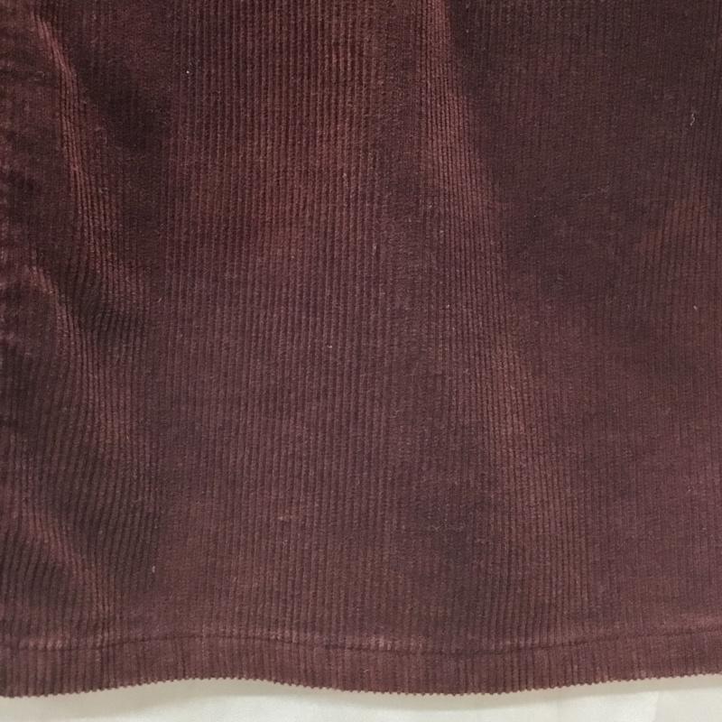 エディーバウアー Eddie Bauer スカート ロングスカート コーデュロイ バックスリット 4 無地 えんじ / ワインレッド /  レディース USED 古着 中古 10112893