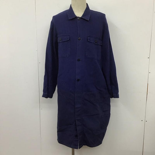 古着 USED ジャケット、上着 ジャケット、ブレザー ロングコート ロングジャケット ユーロ古着 リメイク フレンチワーク 70s 無地 青 / ブルー /  メンズ USED 古着 中古 10106555