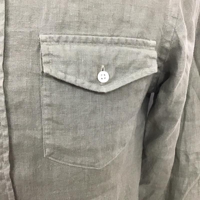 ラルフローレン ラグビー RALPH LAUREN RUGBY シャツ、ブラウス 長袖 長袖シャツ カラーシャツ ポケットシャツ 長袖カットソー XS 無地 カーキ / カーキ /  メンズ USED 古着 中古 10114634