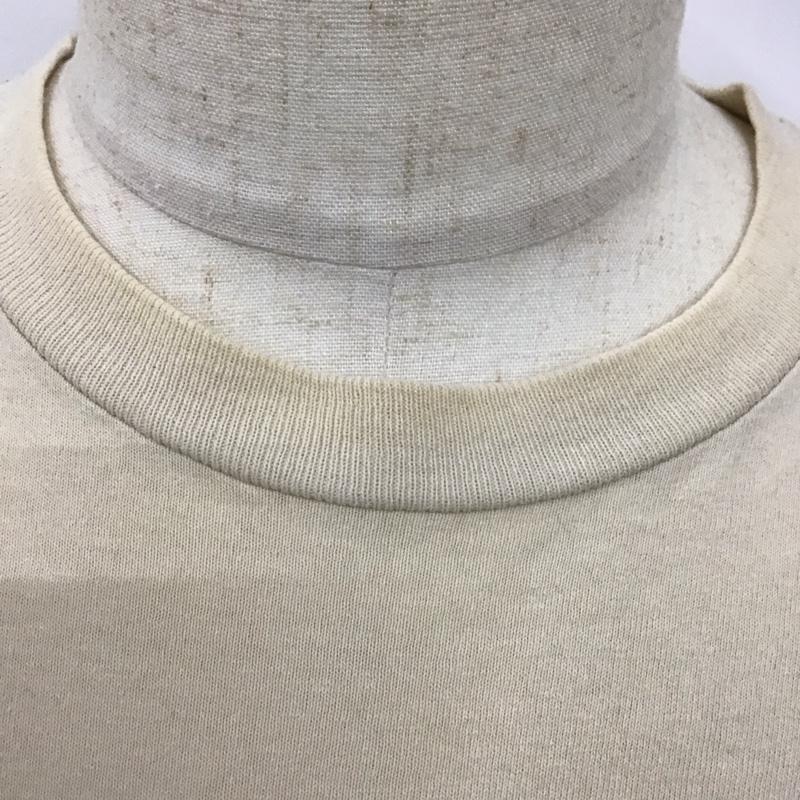 ステューシー STUSSY Tシャツ 半袖 クルーネック プリント M ロゴ、文字 ベージュ / ベージュ /  メンズ USED 古着 中古 10112161