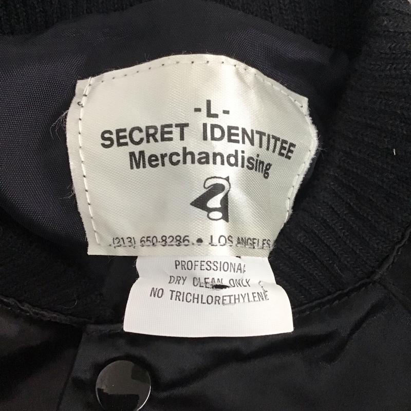古着 USED ジャケット、上着 ジャンパー、ブルゾン secret identitee L ロゴ、文字 X 刺繍 黒 / ブラック /  メンズ USED 古着 中古 10111688