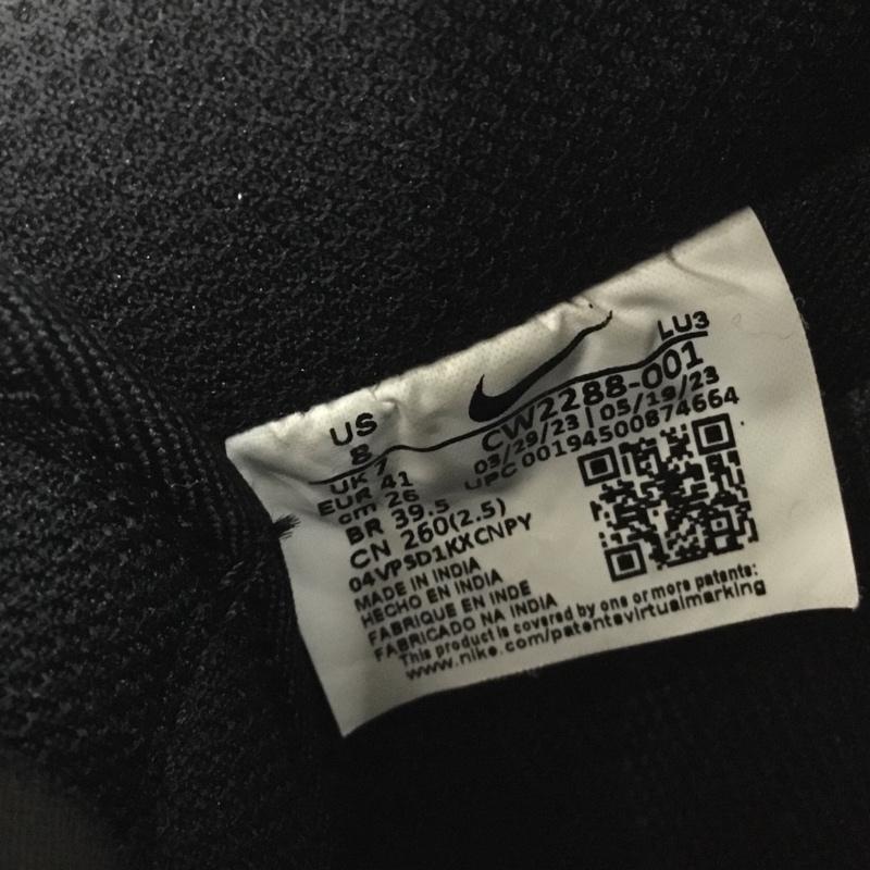 ナイキ NIKE スニーカー スニーカー CW2288-001 AIR FORCE 1 07 26cm 26.0cm ロゴ、文字 黒 / ブラック /  メンズ USED 古着 中古 10124872