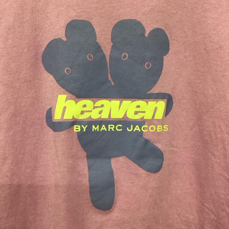 ヘブンバイマークジェイコブス heaven BY MARC JACOBS Tシャツ 半袖 半袖カットソー プリントTシャツ クルーネックカットソー M ロゴ、文字 桃 / ピンク /  メンズ USED 古着 中古 10142637