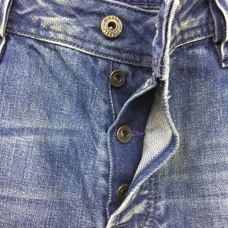 ディーゼル DIESEL パンツ デニム、ジーンズ デニムパンツ スリムパンツ ストレートパンツ ジーンズ 33インチ 無地 インディゴ / インディゴ /  メンズ USED 古着 中古 10118703