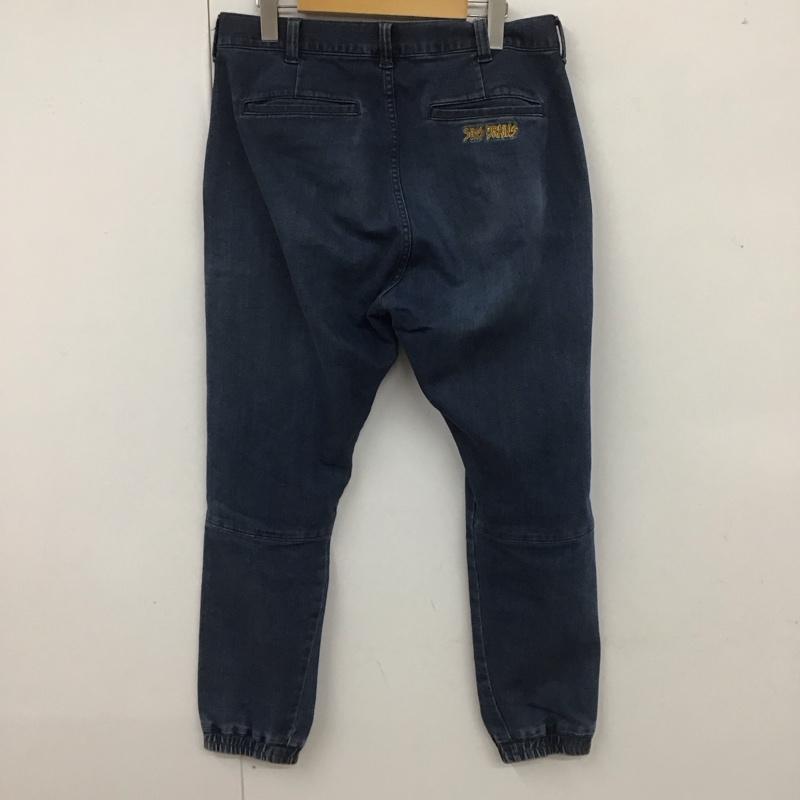 アンドサンズ ANDSUNS パンツ デニム、ジーンズ デニムパンツ ワーカージーンズ カジュアルパンツ 裾ゴム L 無地 インディゴ / インディゴ /  メンズ USED 古着 中古 10107196