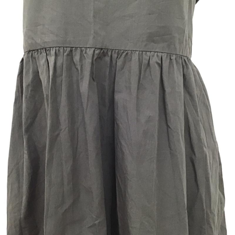 ザラ ZARA ワンピース ロングスカート M 無地 チャコールグレー / チャコールグレー /  レディース USED 古着 中古 10124899
