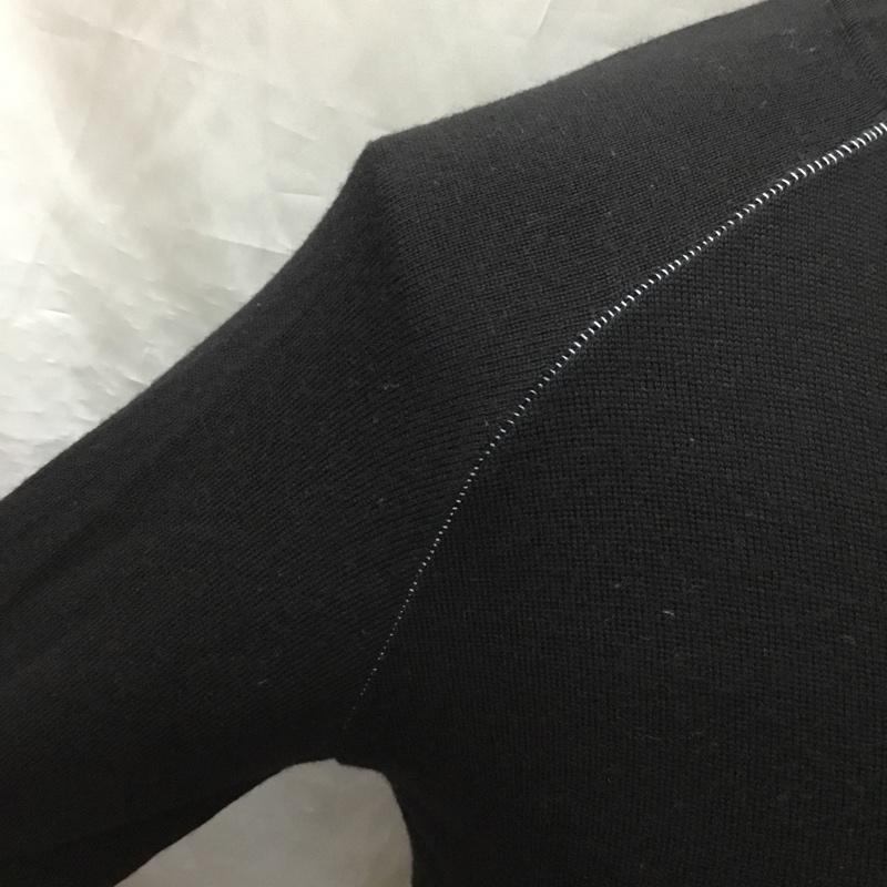 バーバリーブラックレーベル BURBERRY BLACK LABEL ニット、セーター 長袖 2 無地 黒 / ブラック /  メンズ USED 古着 中古 10121814