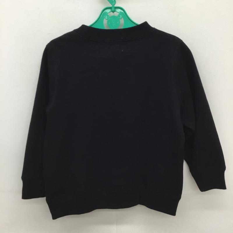 アベイシングエイプ A BATHING APE トレーナー 長袖 100cm ロゴ、文字 X プリント 黒 / ブラック /  ボーイズ USED 古着 中古 10134375