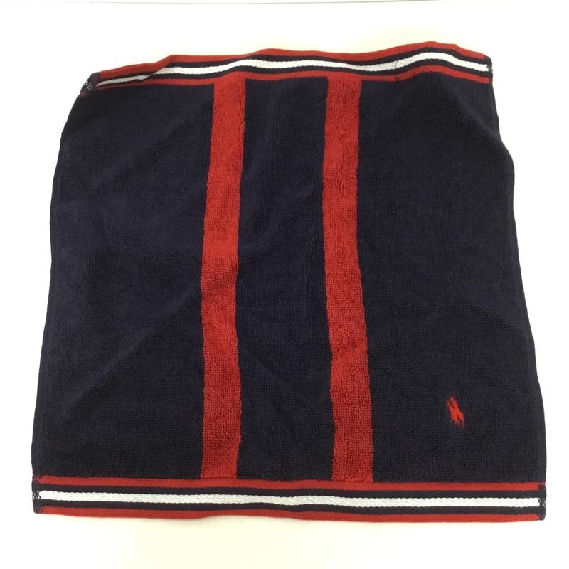 ラルフローレン RALPHLAUREN ファッション小物 ファッション小物 5173-350070-49 ウォッシュタオル 2枚セット ワンポイント 赤 / レッド / X 緑 / グリーン / X 紺 / ネイビー /  メンズ USED 古着 中古 10150192