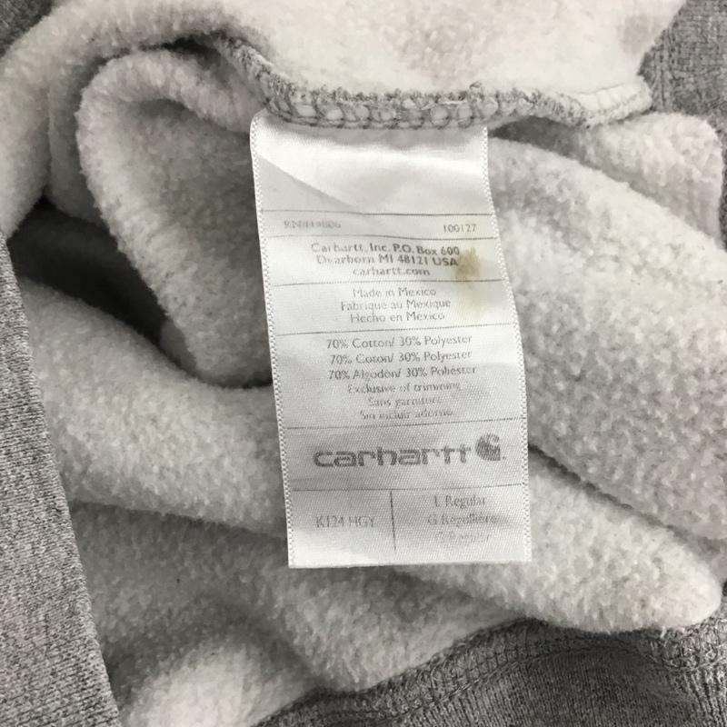 カーハート Carhartt トレーナー 長袖 長袖トレーナー スウェット クルーネック プルオーバー L 無地 灰 / グレー /  メンズ USED 古着 中古 10143215
