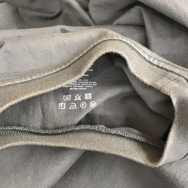 グラフペーパー Graphpaper カットソー 長袖 長袖カットソー クルーネックカットソー ロングスリーブカットソー プリントTシャツ FREE 無地 灰 / グレー /  メンズ USED 古着 中古 10113628