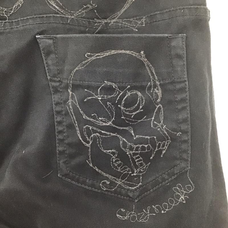 ディーゼル DIESEL パンツ デニム、ジーンズ デニムパンツ ワーカージーンズ カジュアルパンツ ストレートパンツ 45インチ 無地 黒 / ブラック /  メンズ USED 古着 中古 10107192