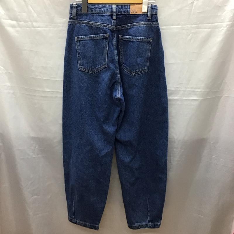 ザラ ZARA パンツ デニム、ジーンズ 6147 159 405 ワイド 無地 青 / ブルー /  レディース USED 古着 中古 10118505