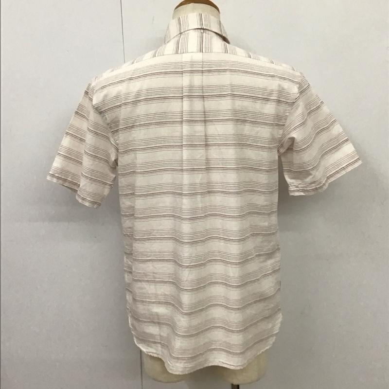 チャップスラルフローレン CHAPSRALPHLAUREN シャツ、ブラウス 半袖 1525-3832 コットン リネン 綿麻 M ボーダー柄 マルチカラー / マルチカラー /  メンズ USED 古着 中古 10116787