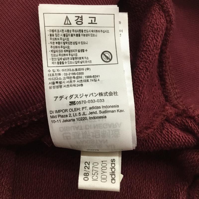 アディダス adidas トレーナー 長袖 adidas アディダス U HTA CREW(カレッジ) スウェット IC5770 SHARED XL ロゴ、文字 えんじ / ワインレッド /  メンズ USED 古着 中古 10140930
