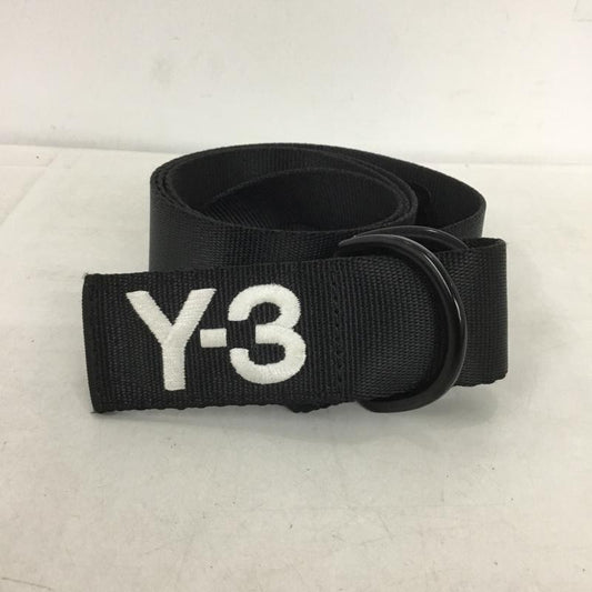 ワイスリー Y-3 ベルト・バックル ベルト Dリングベルト 刺繍 ロゴ、文字 黒 / ブラック /  メンズ USED 古着 中古 10137916