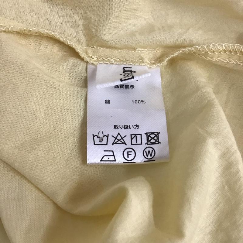 アルエロデザイン ALERODESIGN ワンピース ロングスカート ロングワンピース ノースリーブワンピース フレアスカート M 無地 黄 / イエロー /  レディース USED 古着 中古 10116321