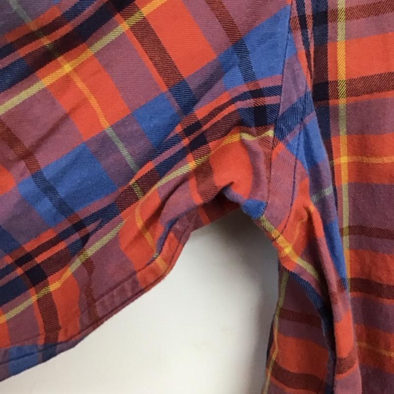 グリーンレーベルリラクシング green label relaxing シャツ、ブラウス 長袖 長袖シャツ ノーカラーシャツ チェックシャツ M チェック マルチカラー / マルチカラー /  メンズ USED 古着 中古 10143415