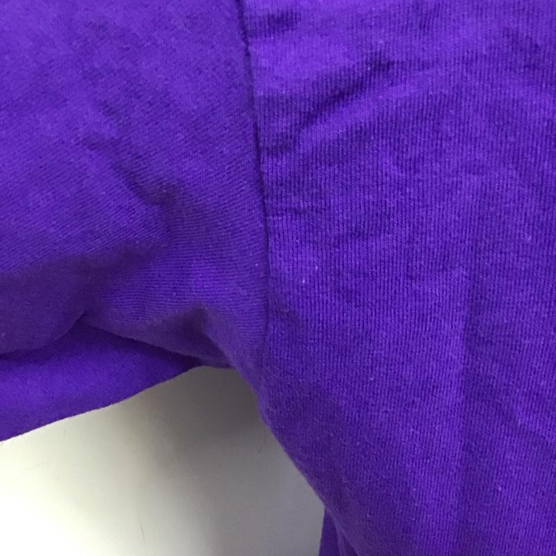チャンピオン Champion Tシャツ 半袖 半袖カットソー プリントTシャツ クルーネックカットソー L 無地 紫 / パープル /  メンズ USED 古着 中古 10120134