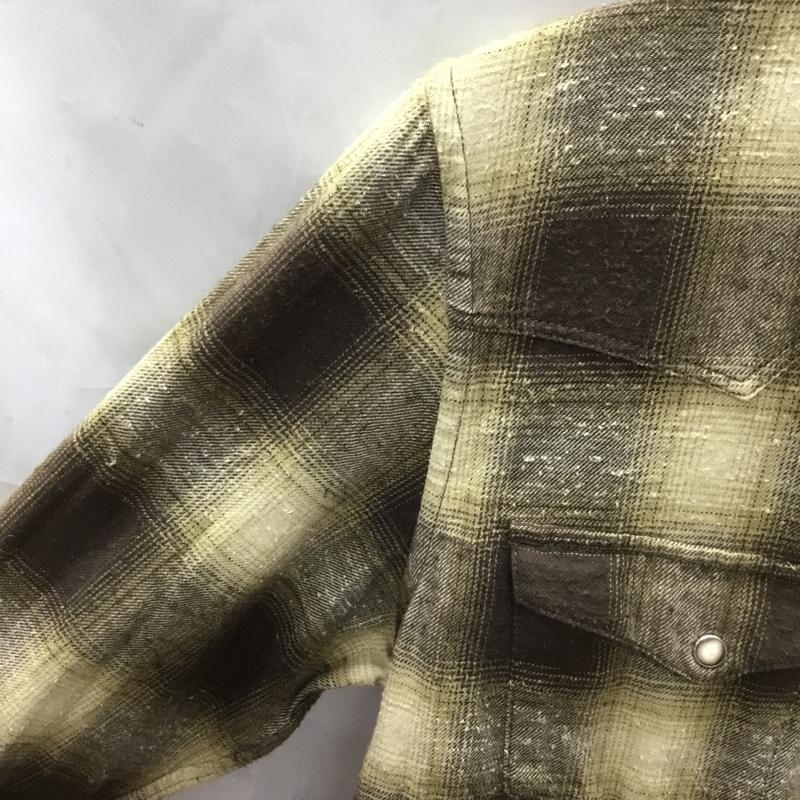 ナノユニバース nano・universe シャツ、ブラウス 長袖 長袖シャツ カラーシャツ ポケットシャツ ネルシャツ チェックシャツ L チェック マルチカラー / マルチカラー /  メンズ USED 古着 中古 10108286