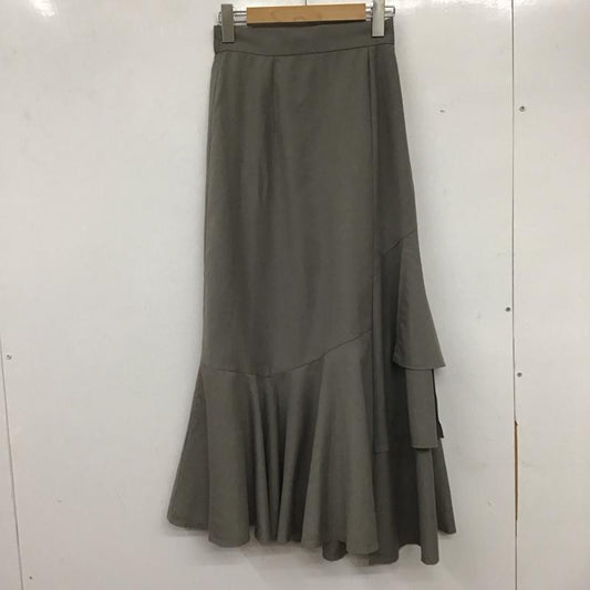 アズールバイマウジー AZUL BY MOUSSY スカート ロングスカート 268FSC31-032E アシンメトリースカート ロングフレアスカート S 無地 灰 / グレー /  レディース USED 古着 中古 10136504