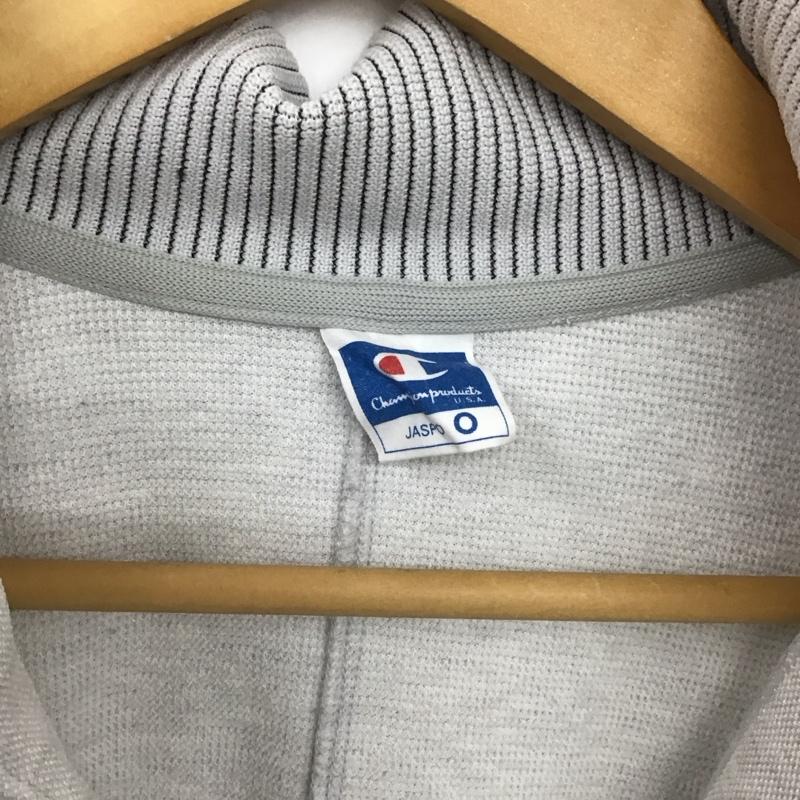 チャンピオン Champion ジャケット、上着 ジャンパー、ブルゾン ジップアップジャケット アウター スタンドネック 0 ロゴ、文字 灰 / グレー /  メンズ USED 古着 中古 10148485