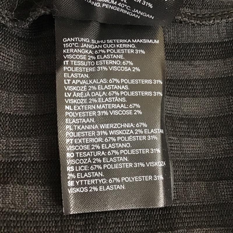 ヘンネスアンドモーリッツ H&M ワンピース ひざ丈スカート 半袖 リブ 無地 X 無地 黒 / ブラック / X 黒 / ブラック / X 白 / ホワイト / X 白 / ホワイト /  レディース USED 古着 中古 10119273