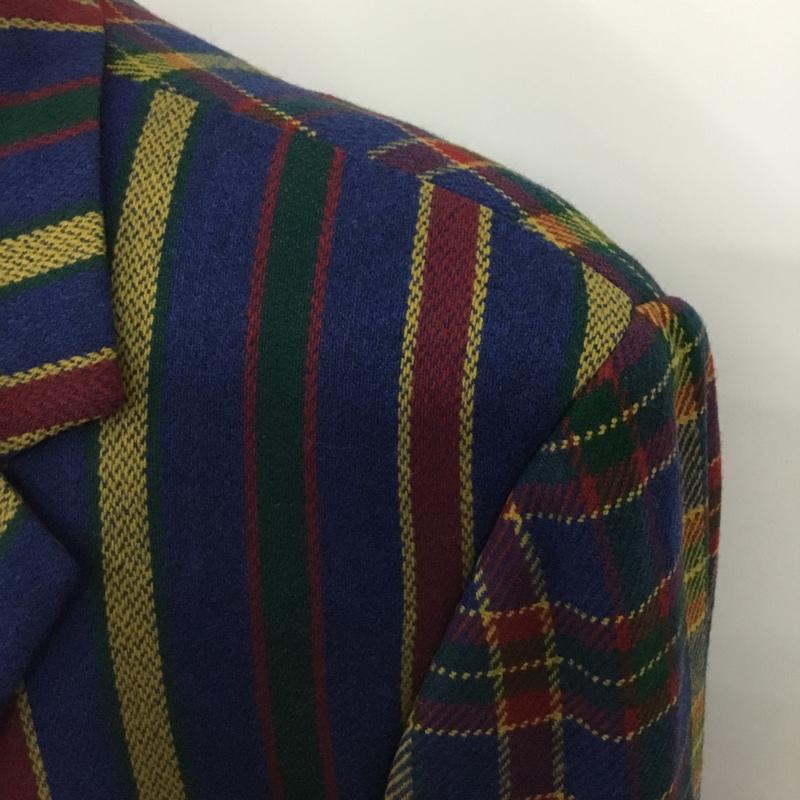 ジャンニヴェルサーチ GIANNI VERSACE ジャケット、上着 ジャケット、ブレザー カジュアルジャケット カラージャケット ポケットジャケット アウター プリント マルチカラー / マルチカラー /  メンズ USED 古着 中古 10120663