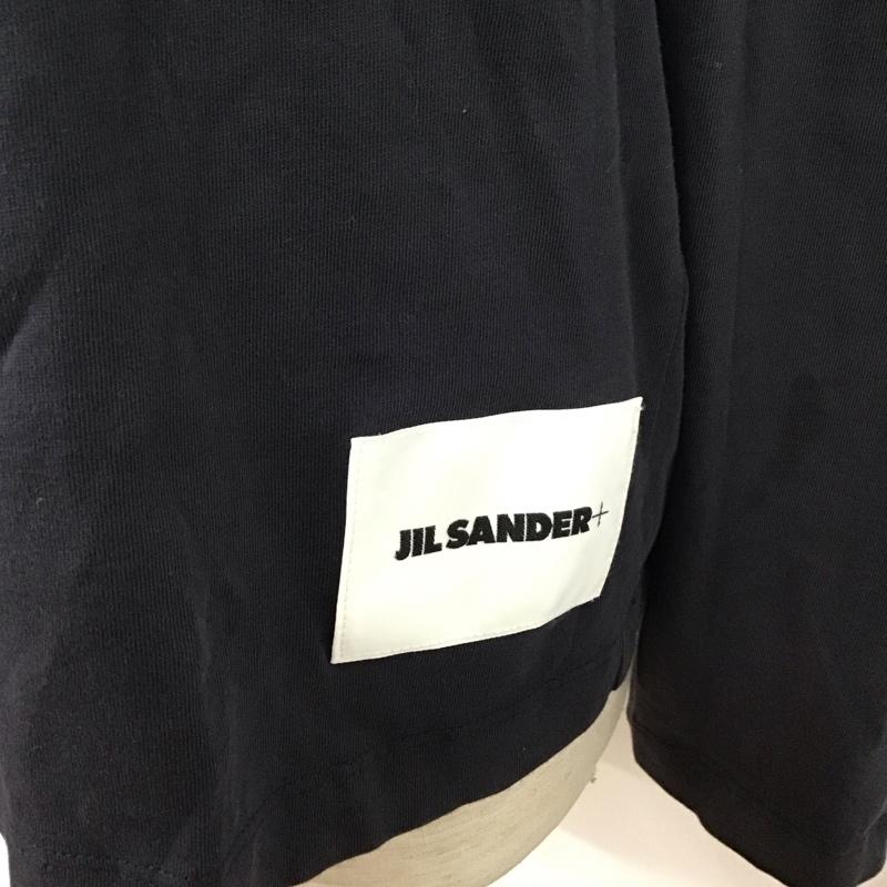ジルサンダー JIL SANDER Tシャツ 長袖 J47GC0002 クルーネック カットソー ロンT L ロゴ、文字 紺 / ネイビー /  メンズ USED 古着 中古 10124963
