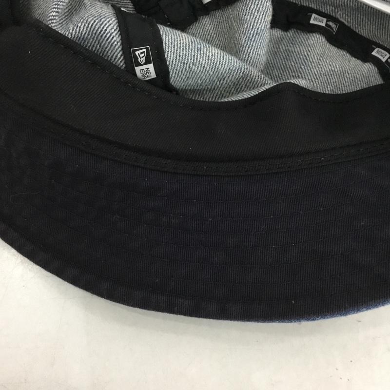 ニューエラ NEW ERA 帽子 ハット ニューヨーク ヤンキース ウォッシュドデニム NY バケットハット ロゴ、文字 X ダメージ加工 水色 / ライトブルー /  メンズ USED 古着 中古 10145790