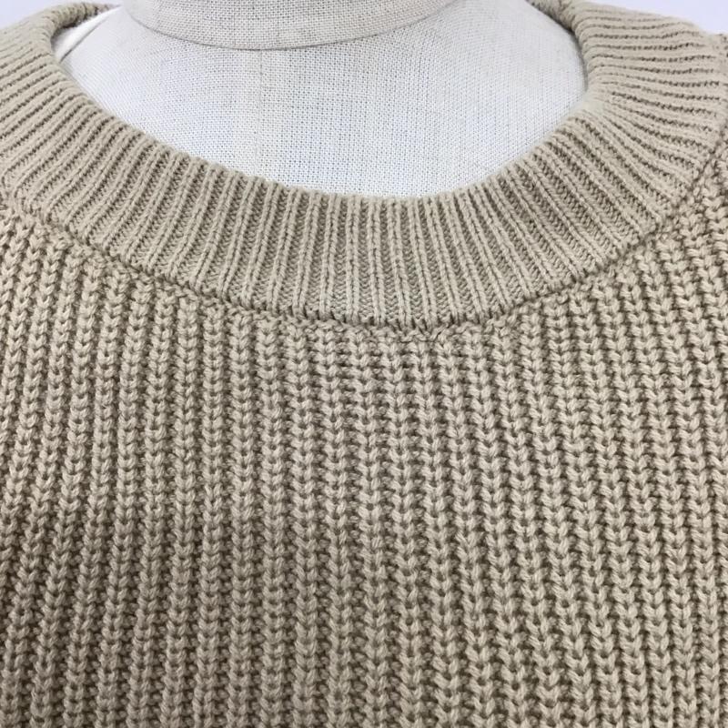 ニコアンド niko and... ワンピース ロングスカート m211sh12sb 長袖ワンピース クルーネックワンピース ロングワンピース M 無地 白 / ホワイト / X ベージュ / ベージュ /  レディース USED 古着 中古 10109009