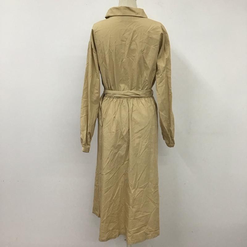 ダズリン dazzlin ワンピース ロングスカート 021920303501 トレンチマキシワンピース 長袖ロングワンピース FREE 無地 ベージュ / ベージュ /  レディース USED 古着 中古 10116745