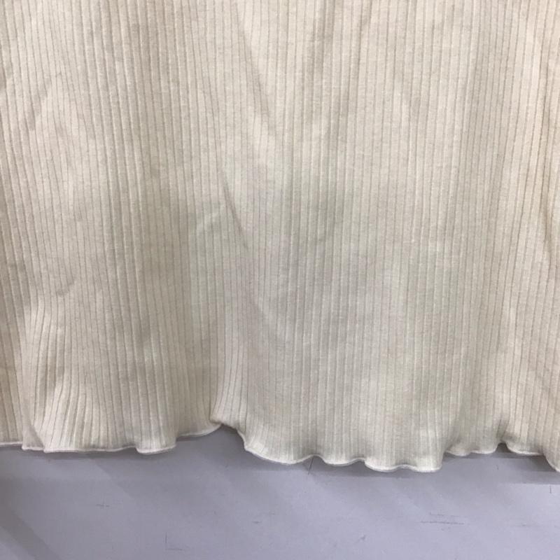 ディスコート Discoat カットソー 長袖 FREE 無地 アイボリー / アイボリー /  レディース USED 古着 中古 10142862