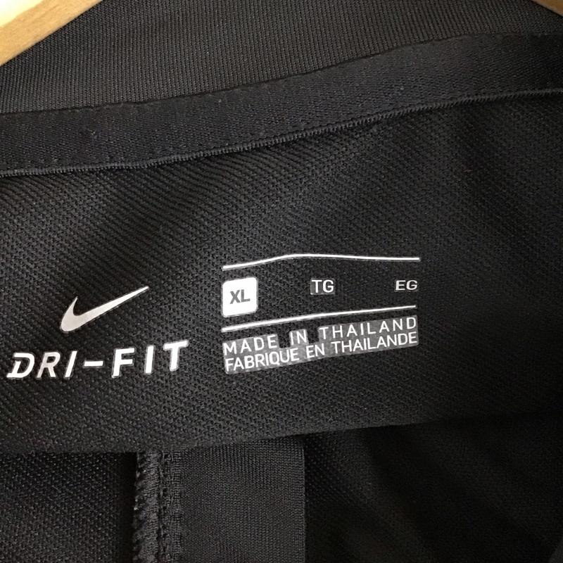 ナイキ NIKE カットソー 長袖 CD0565-010 ストライク ドリル トップ サッカー フットサル XL ロゴ、文字 黒 / ブラック /  メンズ USED 古着 中古 10119596