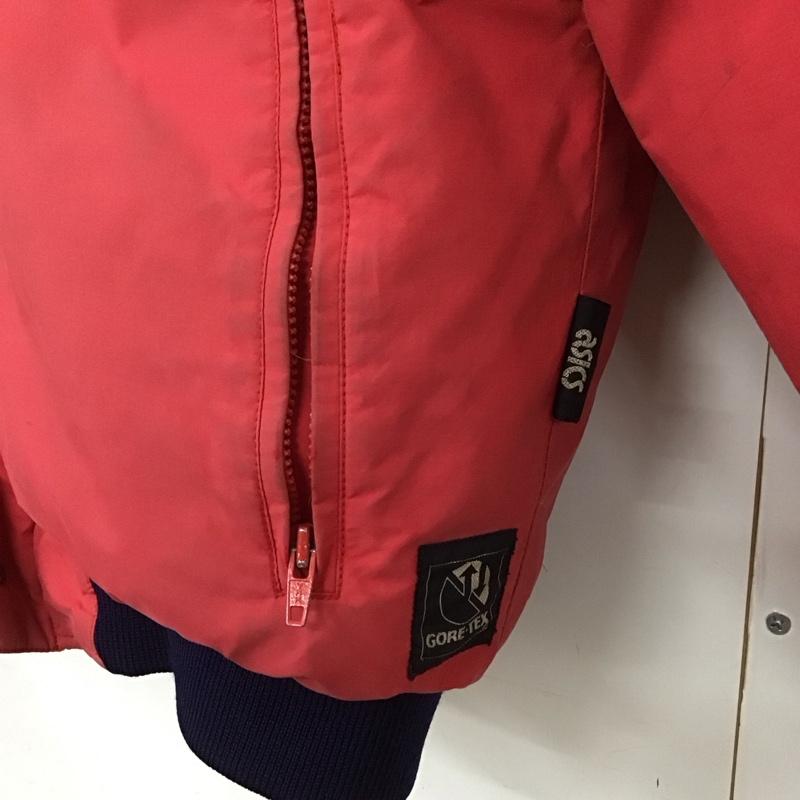 モンクレール MONCLER ジャケット、上着 ジャケット、ブレザー ジップアップジャケット アウター 古着 80s アシックス社 ロゴ、文字 赤 / レッド /  メンズ USED 古着 中古 10143841