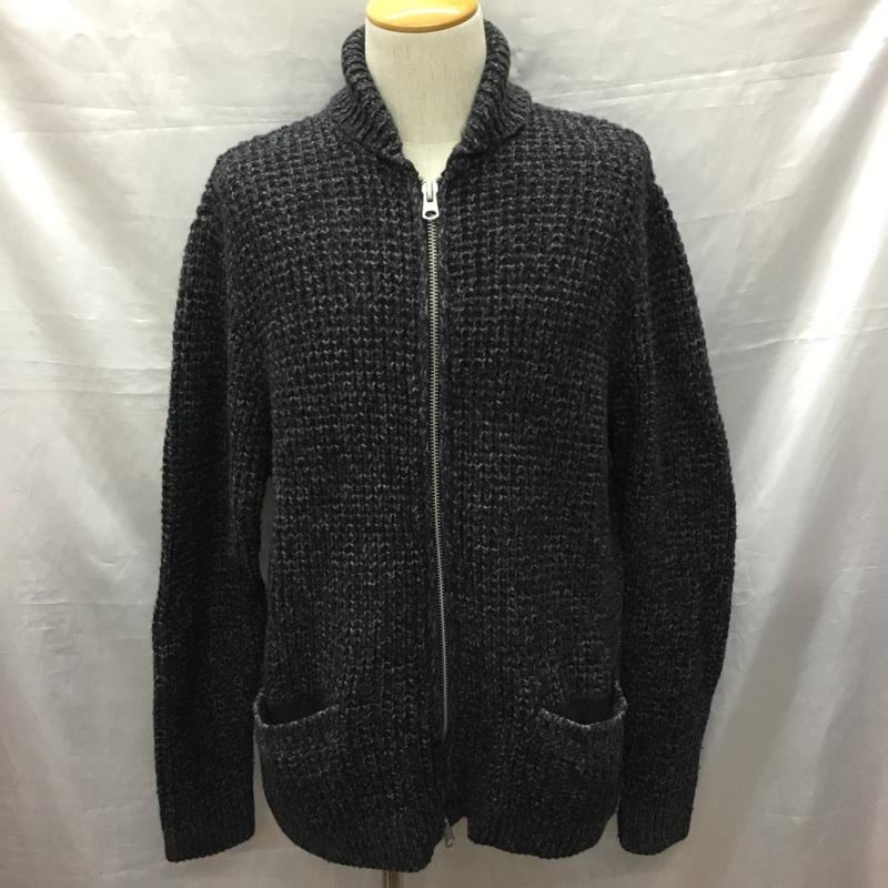 アバクロンビーアンドフィッチ ABERCROMBIE&FITCH ニット、セーター 長袖 長袖ニット ジップアップニットジャケット アウター セーター XXL 無地 灰 / グレー /  メンズ USED 古着 中古 10122398