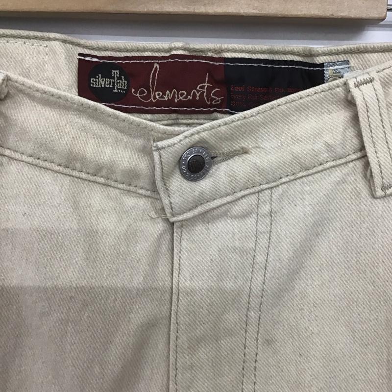 リーバイストラウスアンドコー Levi Strauss & co. パンツ デニム、ジーンズ デニムパンツ ワイドパンツ カジュアルパンツ ストレッチパンツ 36インチ ロゴ、文字 ベージュ / ベージュ /  メンズ USED 古着 中古 10149295