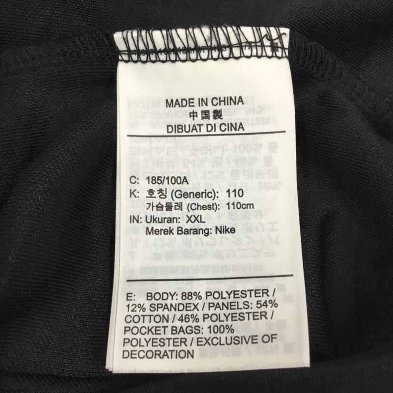 ナイキ NIKE パーカー 半袖 DM6663-010 ノースリーブパーカー DRY-FIT XXL ワンポイント 黒 / ブラック /  メンズ USED 古着 中古 10115688