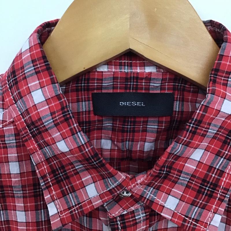 ディーゼル DIESEL シャツ、ブラウス 半袖 半袖シャツ チェックシャツ カラーシャツ S チェック マルチカラー / マルチカラー /  メンズ USED 古着 中古 10132307