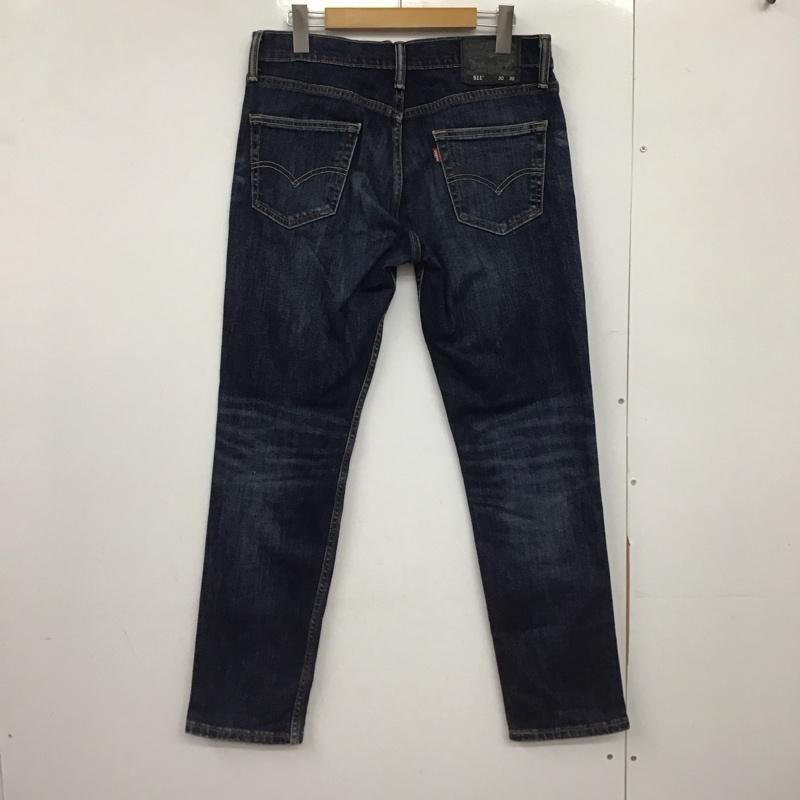 リーバイストラウスアンドコー Levi Strauss & co. パンツ デニム、ジーンズ デニムパンツ スリムパンツ カジュアルパンツ 30インチ 無地 インディゴ / インディゴ /  メンズ USED 古着 中古 10147508