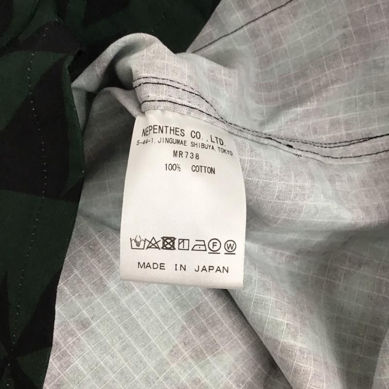 サウスツーウェストエイト South2 West8 シャツ、ブラウス 長袖 長袖シャツ 総柄シャツ カラーシャツ ポケットシャツ M 総柄 黒 / ブラック / X 緑 / グリーン /  メンズ USED 古着 中古 10125516