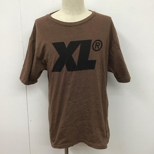 エクストララージ XLARGE Tシャツ 半袖 半袖カットソー プリントTシャツ クルーネックカットソー L プリント 茶 / ブラウン /  メンズ USED 古着 中古 10106764