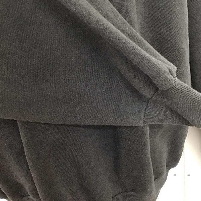 古着 USED トレーナー 長袖 長袖トレーナー スウェット クルーネック リブスウェットカットソー XXL プリント 黒 / ブラック /  メンズ USED 古着 中古 10124100