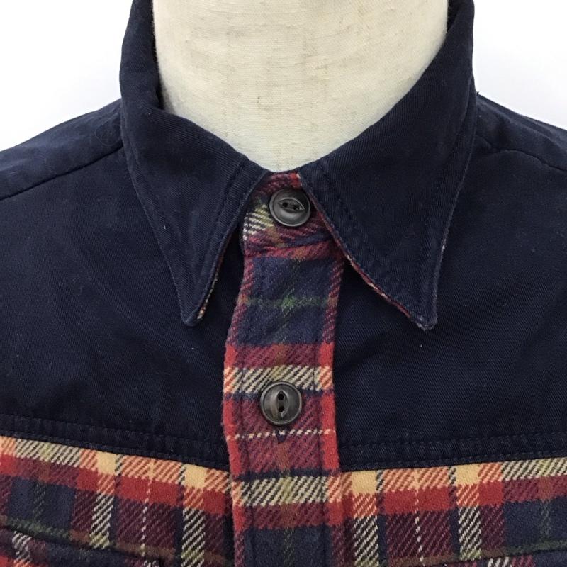 アメリカンイーグル AMERICANEAGLE シャツ、ブラウス 長袖 長袖シャツ カラーシャツ ポケットシャツ 長袖カットソー チェックシャツ S チェック マルチカラー / マルチカラー /  メンズ USED 古着 中古 10123864