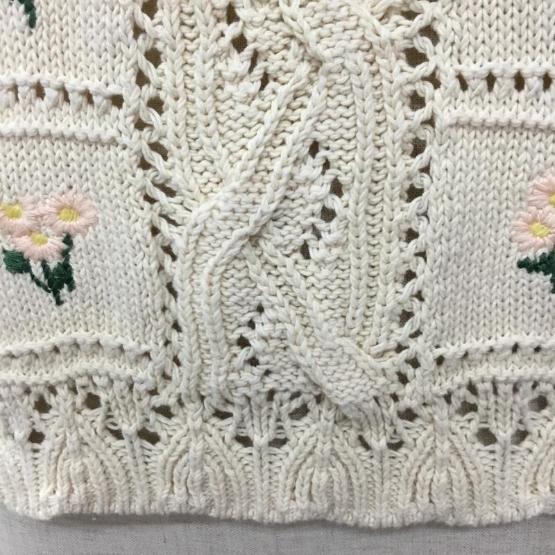 ザラ ZARA ベスト ベスト ニットベスト プルオーバー M 花柄 マルチカラー / マルチカラー /  レディース USED 古着 中古 10115796