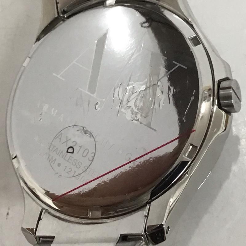 アルマーニエクスチェンジ ARMANI EXCHANGE 腕時計 アナログ（クォーツ式） AX2103 ステンレス ロゴ、文字 銀 / シルバー /  メンズ USED 古着 中古 10134323