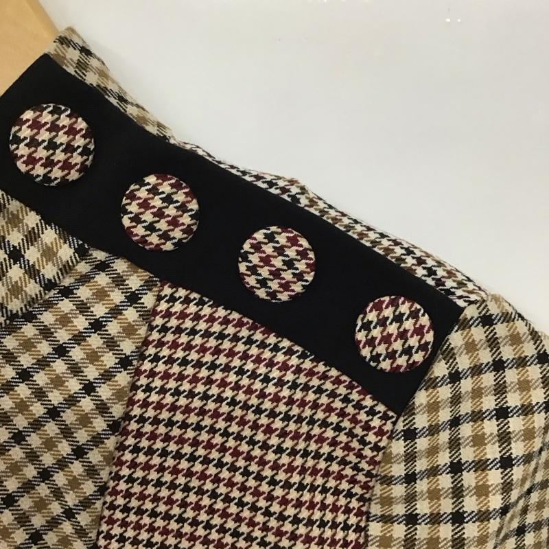 ザラ ZARA ワンピース ひざ丈スカート M チェック マルチカラー / マルチカラー /  レディース USED 古着 中古 10142740