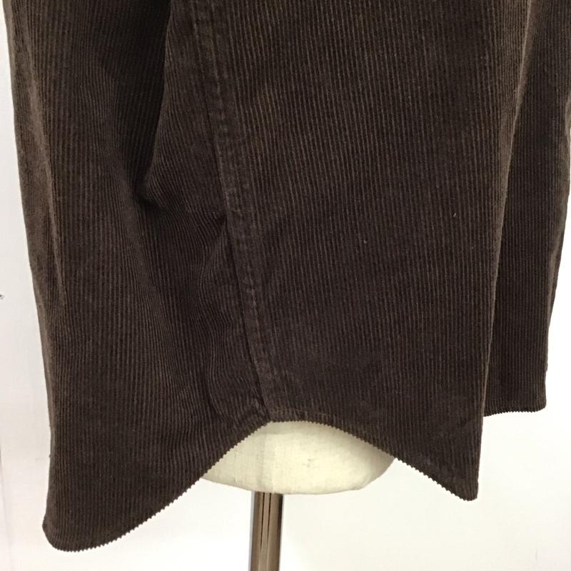 ビームス ハート BEAMS HEART シャツ、ブラウス 長袖 長袖シャツ カラーシャツ 長袖カットソー コーデュロイシャツ kangol M ロゴ、文字 茶 / ブラウン /  メンズ USED 古着 中古 10116523